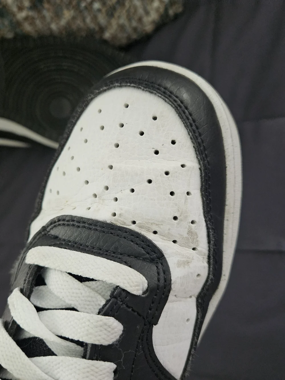 Nike Court Vision Low Sneakers Black & White - Men's Sz 8